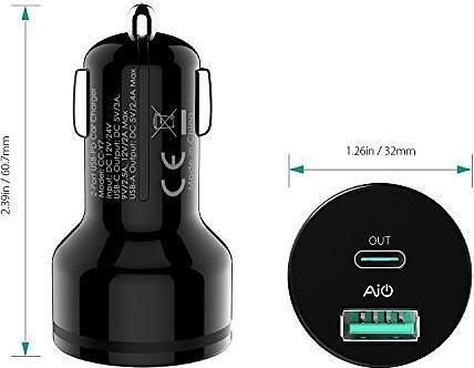 Actual product image Aukey CC-Y7 Auto Charger