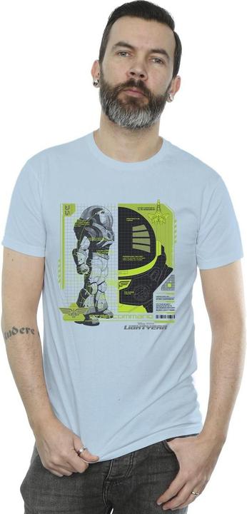 Actual product image Disney Mens Lightyear Buzz Tech Panel T-Shirt (L)
