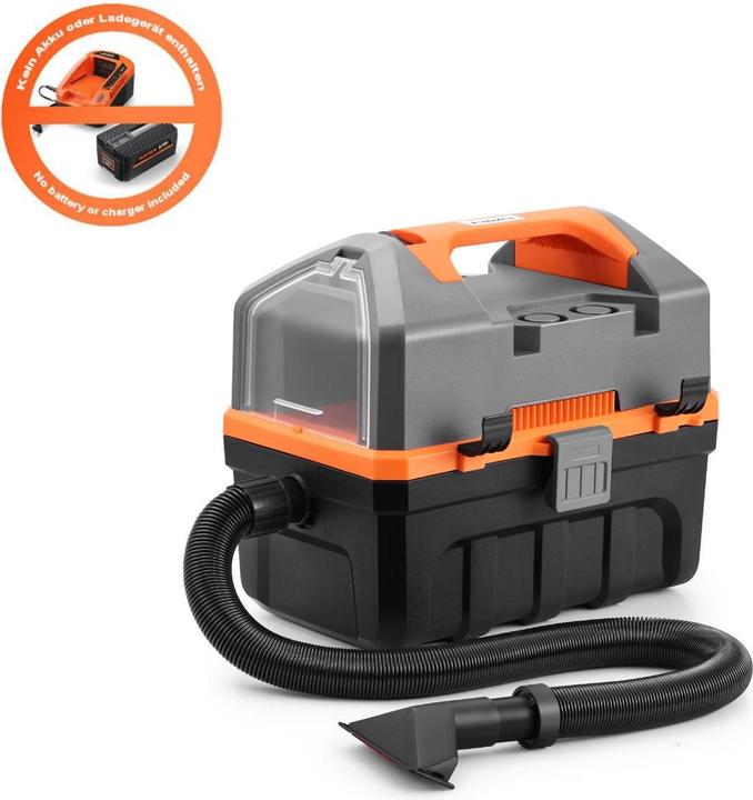 Fuxtec Aspirapolvere a batteria FX-E1VC2 senza batteria, senza caricabatterie (Aspirapolvere a umido e a secco)
