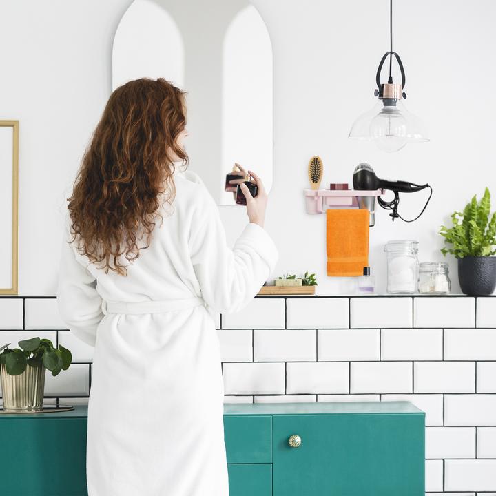 Actual product image Relaxdays Hairdryer holder