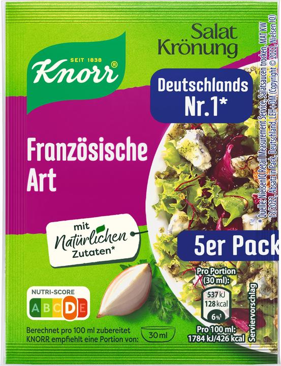 Produktbild Knorr Salatkrönung Französische Art Dressing 5er-Pack (40 g)