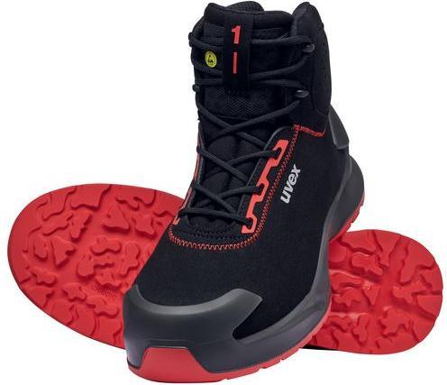 Produktbild Uvex Sports uvex 1 x-craft Stiefel S3L 68044 schwarz, rot Weite 14 Grösse 49 (S3, 49)