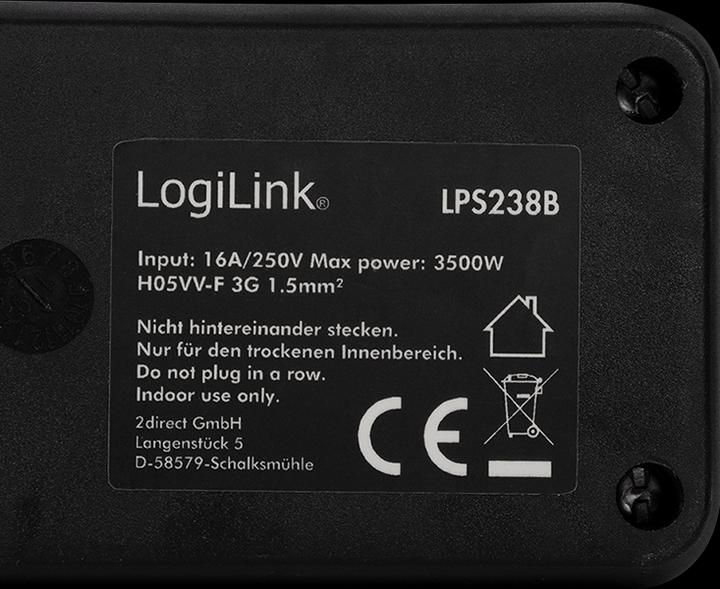 Image du produit LogiLink Bandeau de prises (6 x, CEE 7/3, 1.50 m)