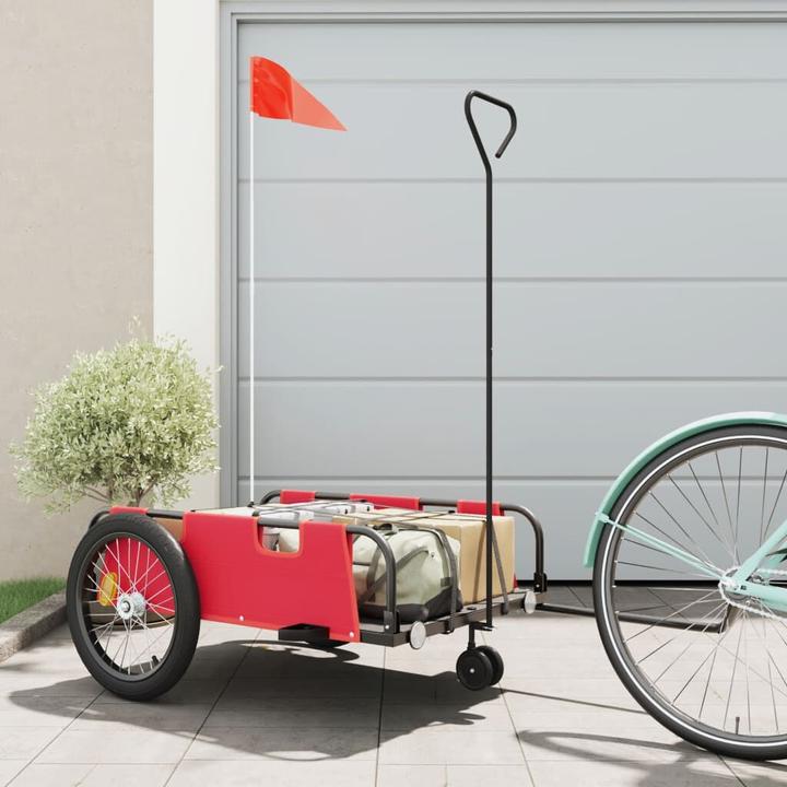 Actual product image VidaXL Fahrradanhänger Oxford-Gewebe & Eisen