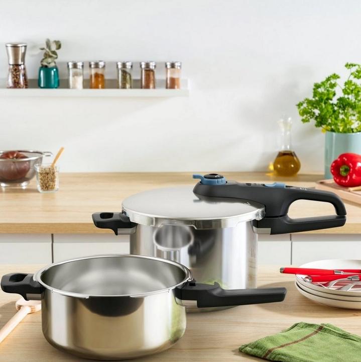 Produktbild Tefal P2584301 Secure (22 cm, Dampfkochtopf, Kochtopf, Edelstahl)