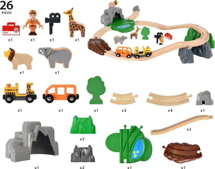 Actual product image Brio Safari Adventure Set