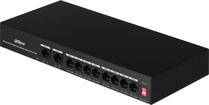 Actual product image Dahua PoE DH-PFS3010-8ET-65 network switch Fast Ethernet (10/100) Power over Ethernet (10 Ports)