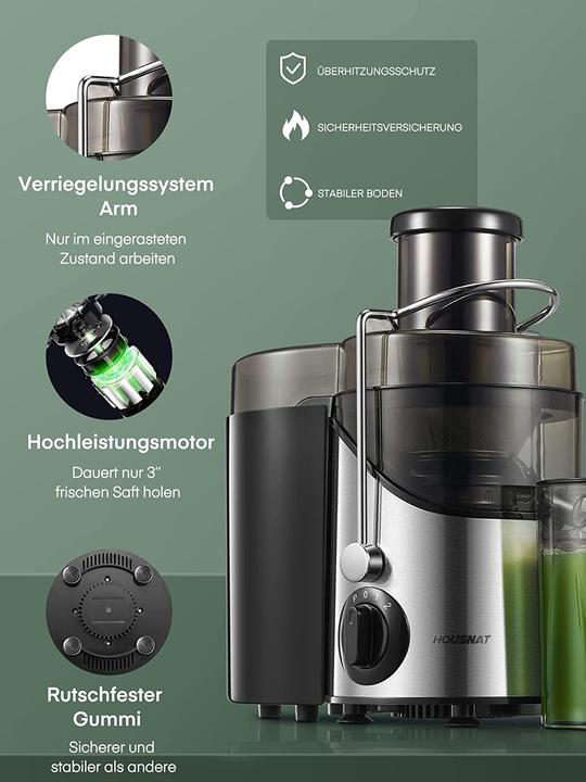 Produktbild Housnat Entsafter Gemuese und Obst