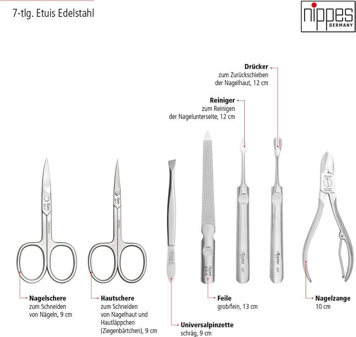 Actual product image Nippes Premium Line manicure set