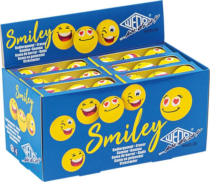 Produktbild Wedo Radierer Smile Face 3ST gelb