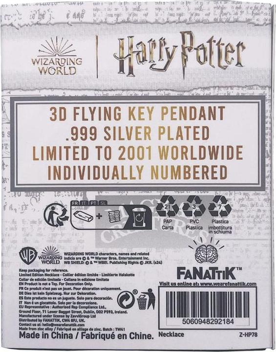 Produktbild Fanattik Harry Potter Halskette & Anhänger Flying Key