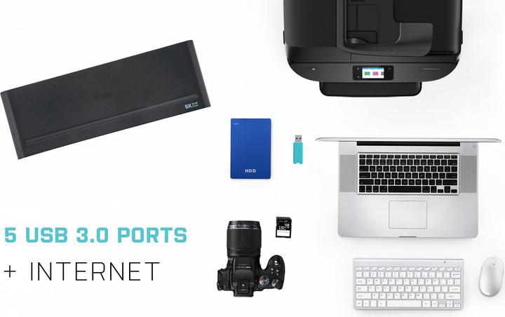 Immagine prodotto i-tec Dock USB 3.0 / USB-C Triple 4K (USB-C, 5 Porti)
