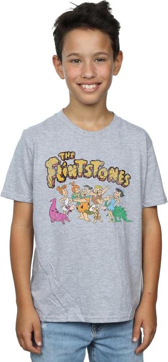 Immagine prodotto The Flintstones Group Distressed Maglietta Ragazzi (116)