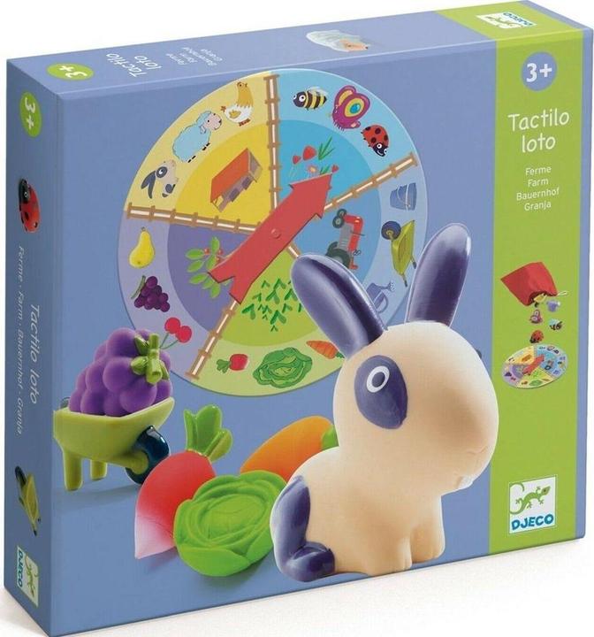 Actual product image Djeco Tactilo Lotto Farm (German, French, Italian, English)
