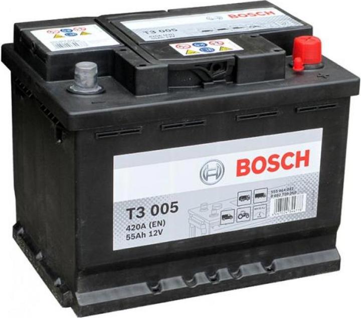 Bosch Automotive Starter battery T3 005 (12 V, 55 Ah, 420 A)