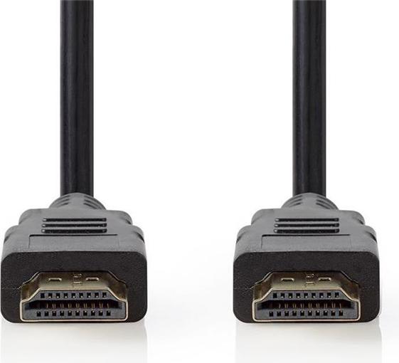 Produktbild Nedis Ultrahochgeschwindigkeits-HDMI-Kabel mit Ethernet, 1m, vergoldet (Schwarz) unterst&uumltzt: 8K bei 6 (1 m, HDMI)