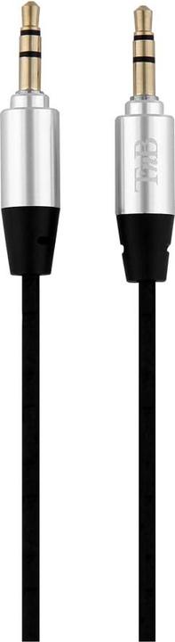 Image du produit T'nB CÂBLE AUDIO JACK 3,5MM M/M 3M (ARGENT/NOIR) (3 m, Jack 3,5 mm (AUX))