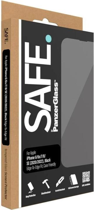 Image du produit Safe. Protection d'écran Case Friendly iPhone 6/6s/7/8/SE (2020/2022) (1 pièce(s), Apple iPhone 6s, Apple iPhone 7, Apple iPhone SE (3ème génération), Apple iPhone SE (2ème génération), Apple iPhone 6, Apple iPhone 8)