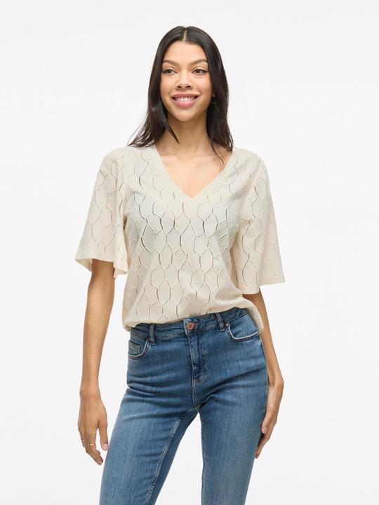 Actual product image Vila V-neck top with short sleeves (M)