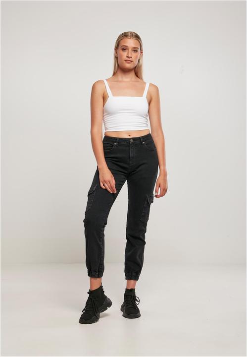 Produktbild Urban Classics Ladies Organic Stretch Denim Cargo Pants (28)