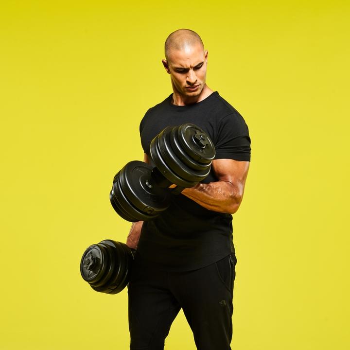 Actual product image Gyronetics Dumbbell set (8 x 2.5 kg, 4 x 1.25 kg, 4 x 0.75 kg)