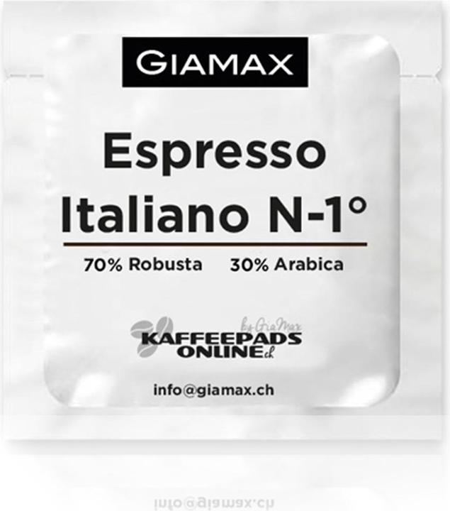 Actual product image GiaMax Caffè Espresso Italiano N-1° (100 pods) (100 x Port.)