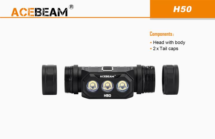 Produktbild AceBeam H50 Triple LED Stirnlampe (2000 lm)