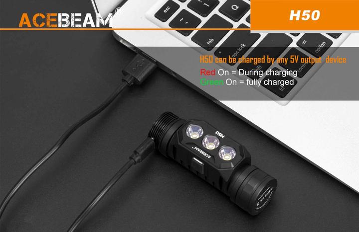 Produktbild AceBeam H50 Triple LED Stirnlampe (2000 lm)