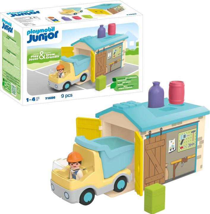 Actual product image Playmobil Lorry with sorting garage (71686, Playmobil Junior)