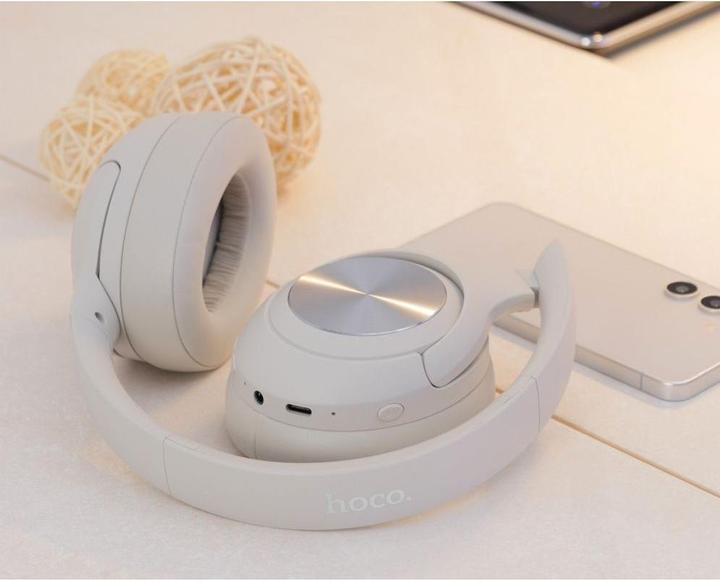 Actual product image Hoco Wireless headphones wireless headphones bluetooth ANC W54 gray (ANC, 22 h, Wireless)