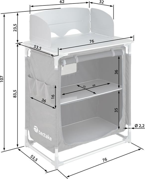 Produktbild tectake Campingküche