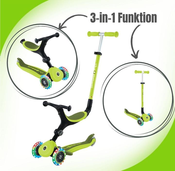 Produktbild Globber Go-Up Active Lights 3-in-1 Kinderfahrzeug