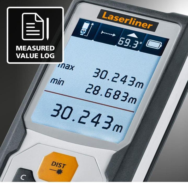 Produktbild Laserliner Laser Entfernungsmesser LaserRange-Master i5 (50m,2DTilt, 1,5 mm) (50 m, 635 nm)