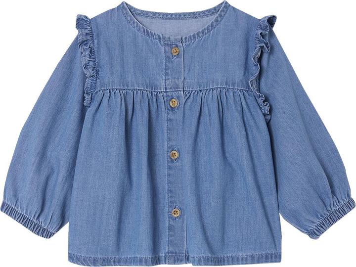 Produktbild Vertbaudet Baby Bluse aus Light-Denim (74)