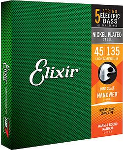 Gore Wear Elixir 14207 5-Strg Light/Med. 045/135 (5 x, Gitarre, 0.05")