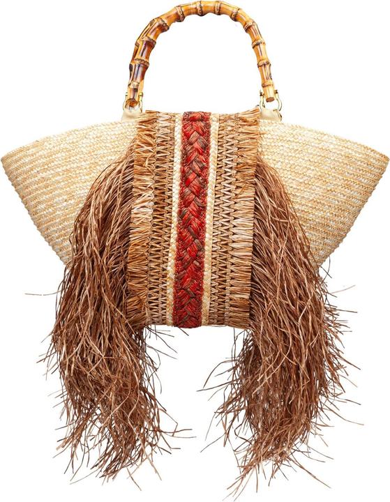 Immagine prodotto La Milanesa orizzonte i straw shopping bag with fringes