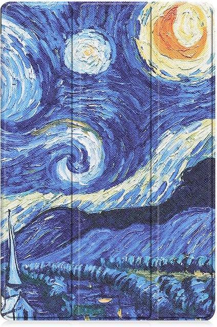 Actual product image MU Style Triple folding cover with pattern (Galaxy Tab S7+)