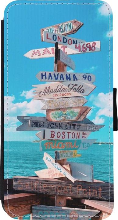 Actual product image PhoneLook Cover Wallet black Cool Cities Directions (Apple iPhone XR)