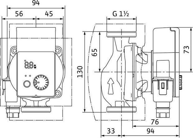 Produktbild Wilo Hocheffizienzpumpe Yonos PICO plus