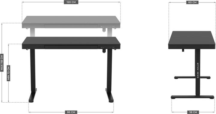 Actual product image Mark Adler Biurko elektryczne MA-Leader 8.2 Black