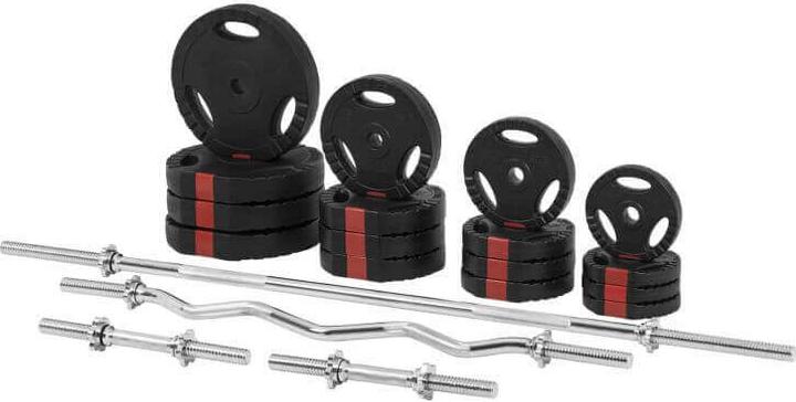 Image du produit Gorilla Sports Ensemble d'haltères longs (4 x 1,25 kg, 4 x 2,5 kg, 4 x 5 kg, 4 x 10 kg)