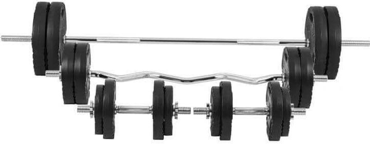 Image du produit Gorilla Sports Ensemble d'haltères longs (4 x 1,25 kg, 4 x 2,5 kg, 4 x 5 kg, 4 x 10 kg)