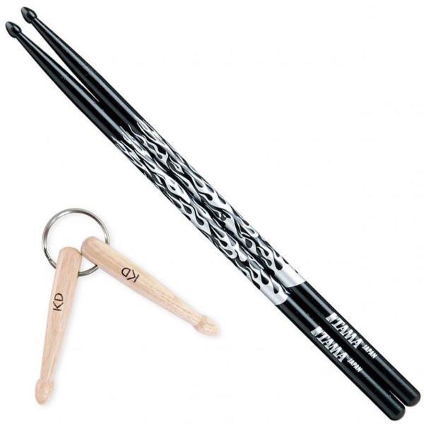 Produktbild Tama 5A-F-BS Drumsticks Silver Fire mit Anhänger (Schlagzeug)