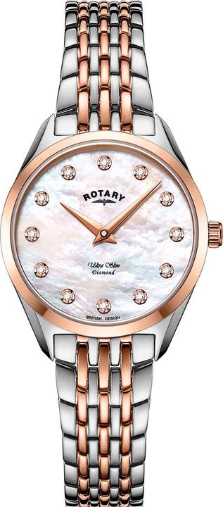 Produktbild Rotary LB08012/41/D Ultra Slim Damen 27mm 5ATM (Analoguhr, 27 mm)