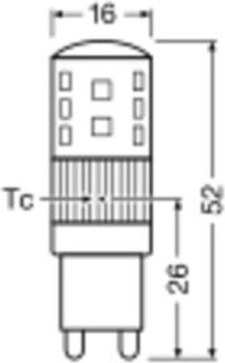 Productafbeelding Ledvance LED-lamp (G9, 3 W, 320 lm, 1 x, F)