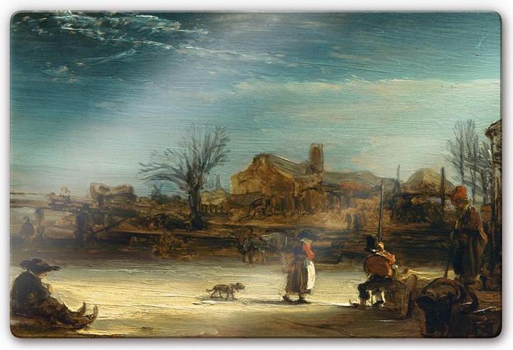 Immagine prodotto Trenddeko Rembrandt - Paesaggio invernale (60 x 40 cm)