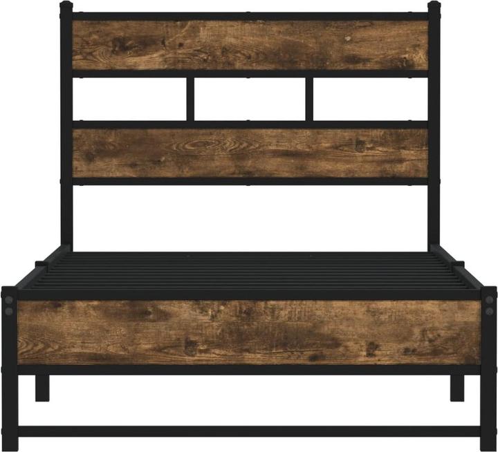 Actual product image VidaXL Metal bed Bed slatted frame double bed Bed frame without mattress 140x200cm (140 x 200)
