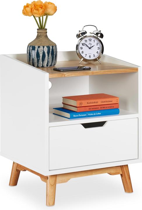 Actual product image Relaxdays Bedside table (43 x 40 x 50 cm)
