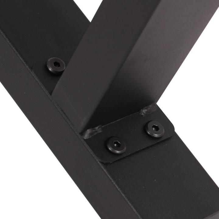 Produktbild Wiltec Tischbeine Set 70x72cm schwarz pulverbeschichtet Tischkufen Tischgestell