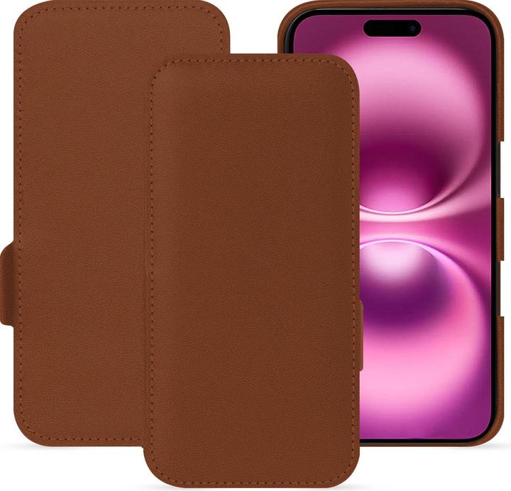 Actual product image Noreve Horizontal leather flap shell (Apple iPhone 16 Plus)